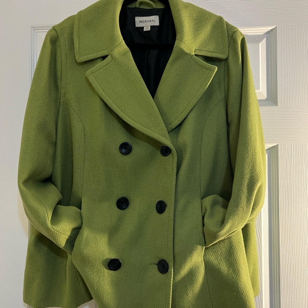 Merona Women's Olive Green Peacoat